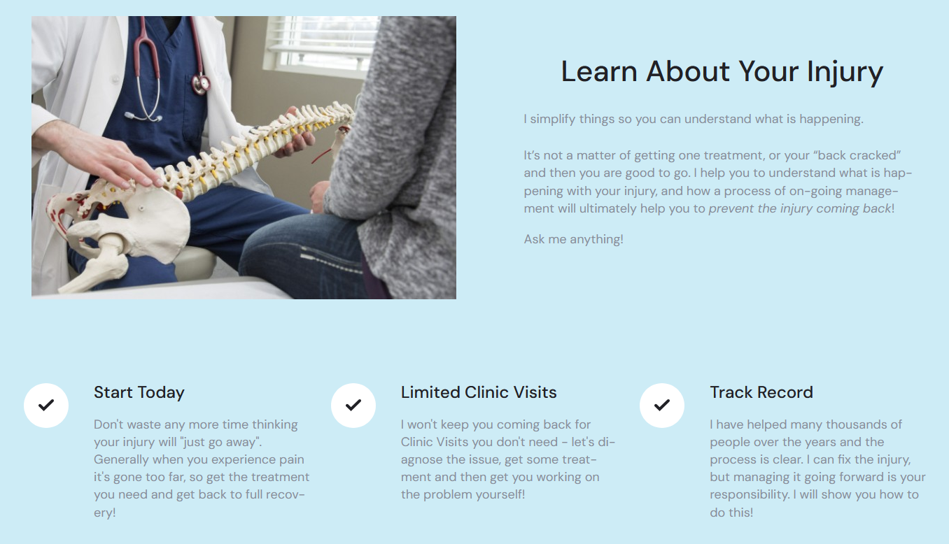 Dundrum Chiropractor - Booking
