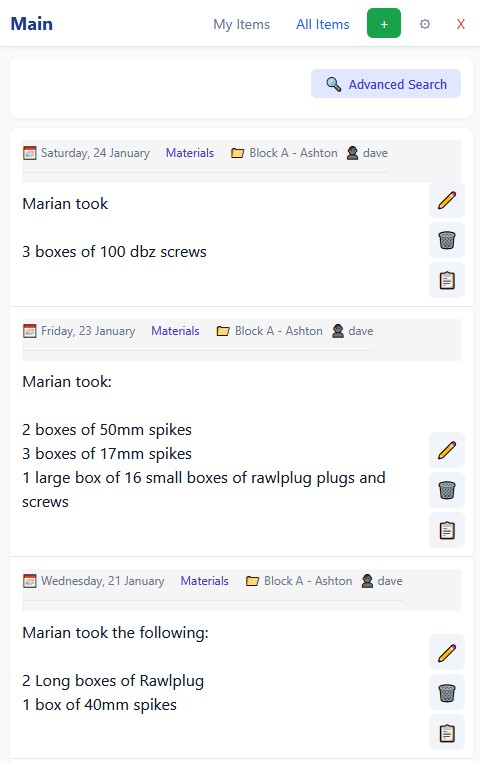 Flannery Construction - Site Diary Entry