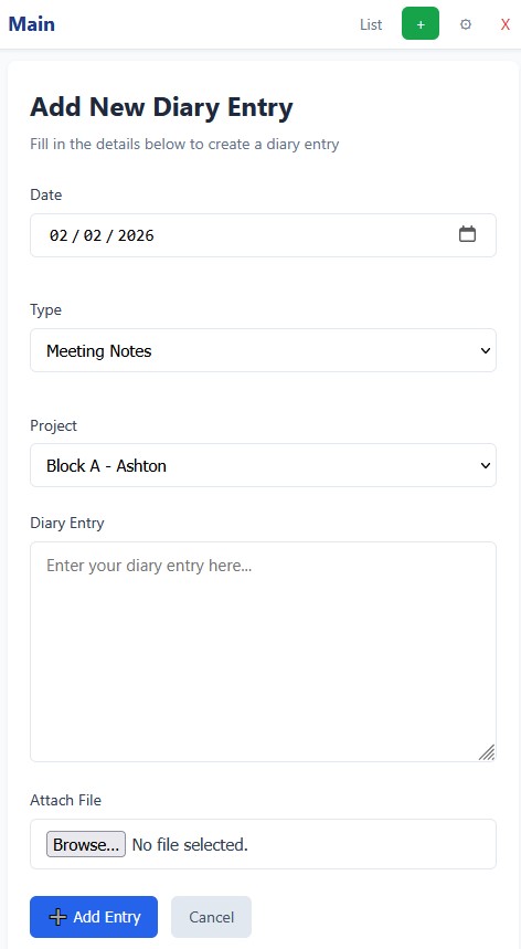 Flannery Construction - Site Diary Management