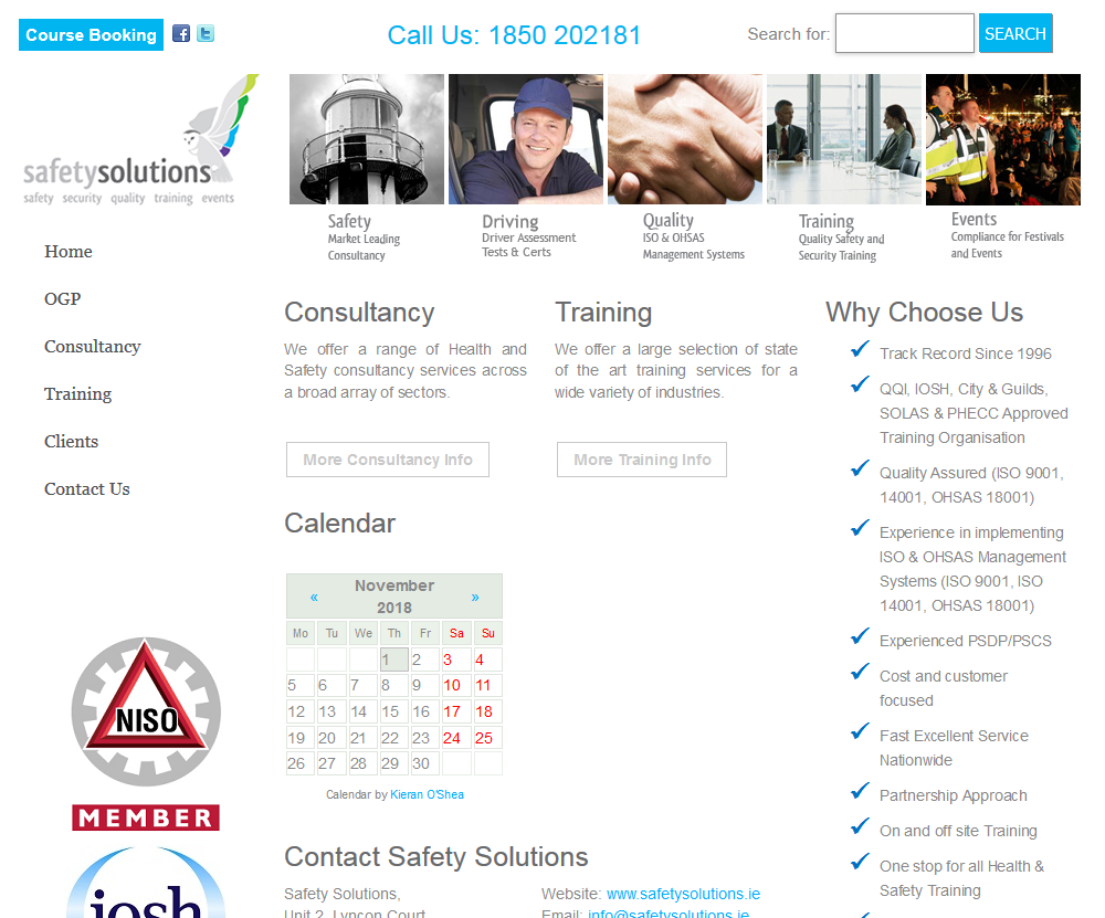 Safety Solutions - Website